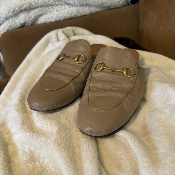 Women’s Princetown horsebit Leather mule in taupe leather - Picture 1 of 9